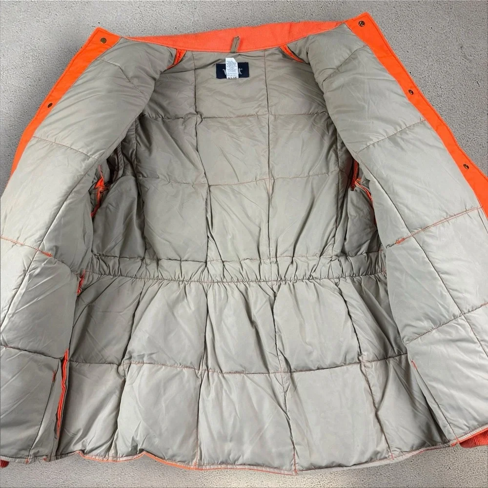 Vintage Woolrich Jacket Mens Large‎ Long Orange Blaze Down Insulated Hunting USA - Picture 3 of 7